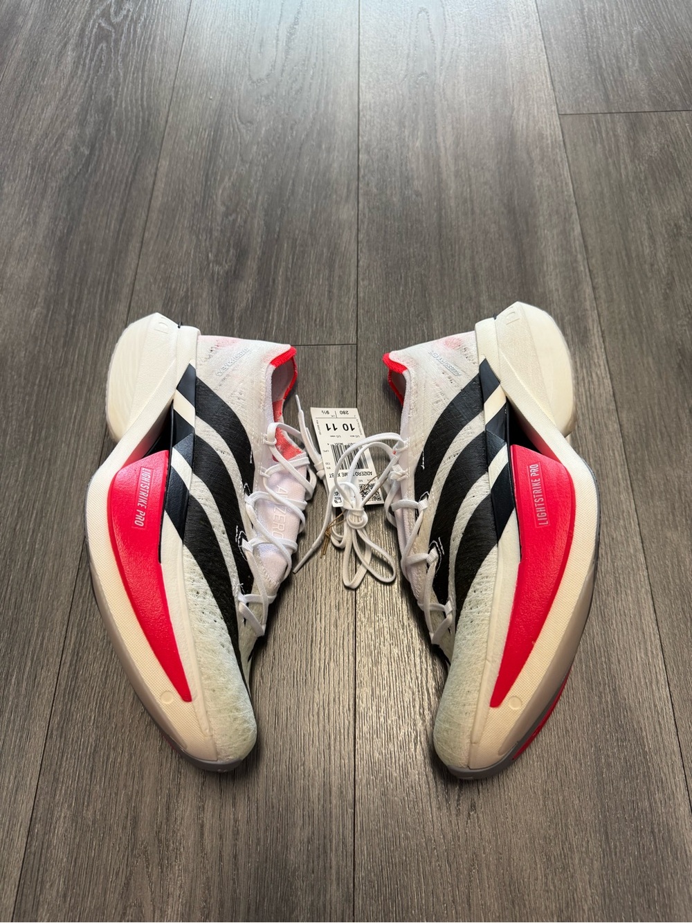 Men Adidas Adizero Prime X3 Strung Sneakers Running Shoes White JR2597 Size 10